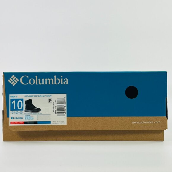 Columbia Portlander Boot Omni-Heat Infinity \'Black Steel\' BM5256-010 Multi Size main image 10